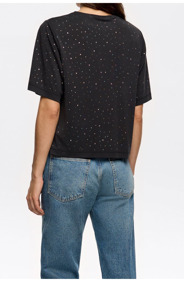 Bimba y Lola Boxy Stones T-Shirt, Alternate, color, Washed Black