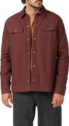 O'Neill Bronsen High Pile Fleece Lined Snap-Up Canvas Jacket