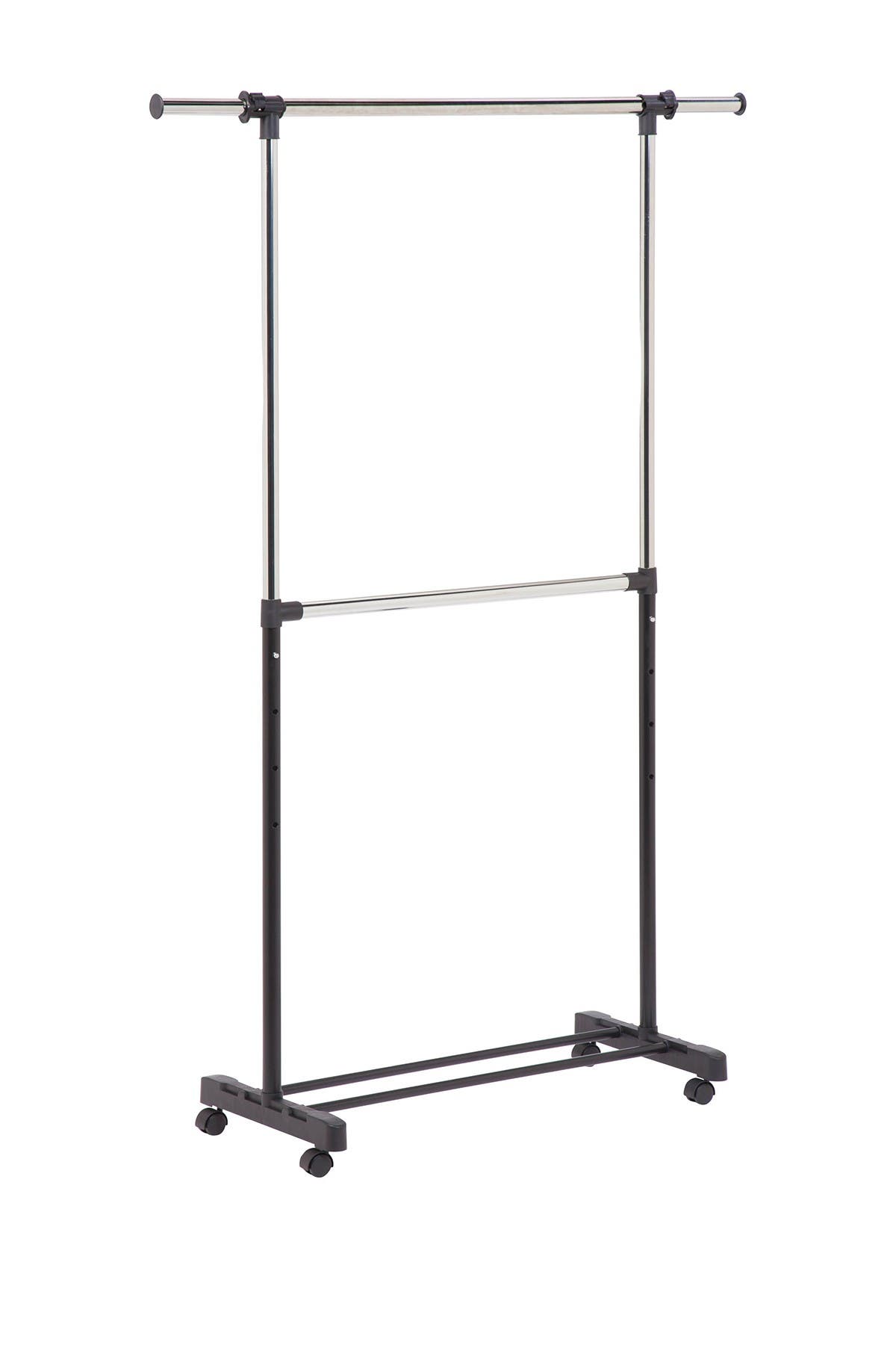 HONEY-CAN-DO Dual Rod Expandable Garment Rack, Alternate, color, 