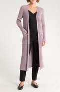 Theory Merino Wool Rib Longline Cardigan