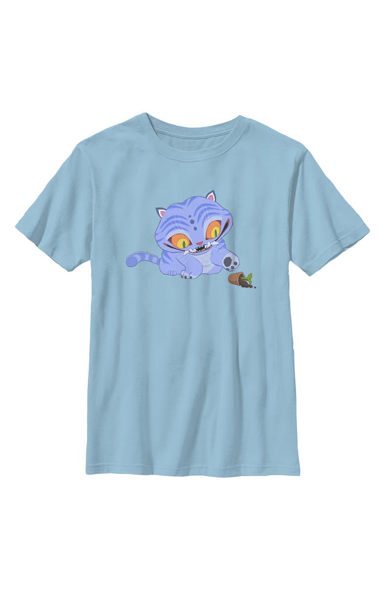 KPop Demon Hunters Boy's KPop Demon Hunters Mischievous Derpy Graphic T-Shirt, Main, color, Light Blue
