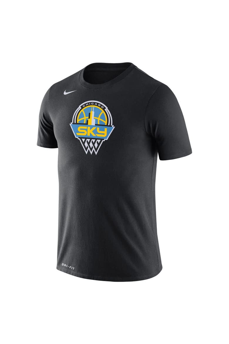 Men's Nike Black Chicago Sky Logo Performance T-Shirt, Alternate, color, Black