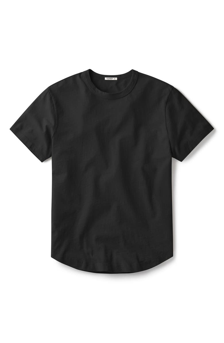 BUCK MASON Curve Hem Cotton Slub T-Shirt, Alternate, color,