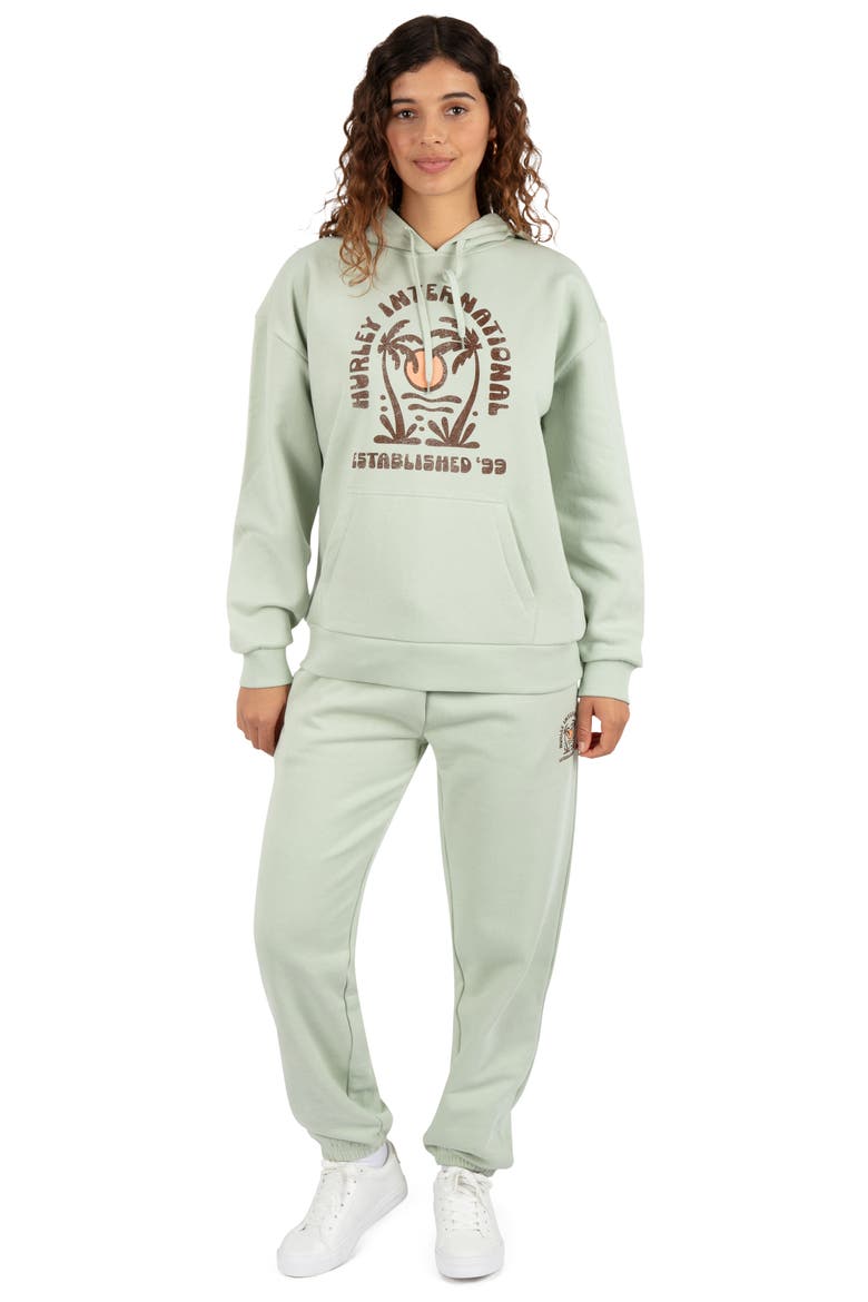 Sandbar Oversized Graphic Hoodie, Alternate, color, SEAFOAM