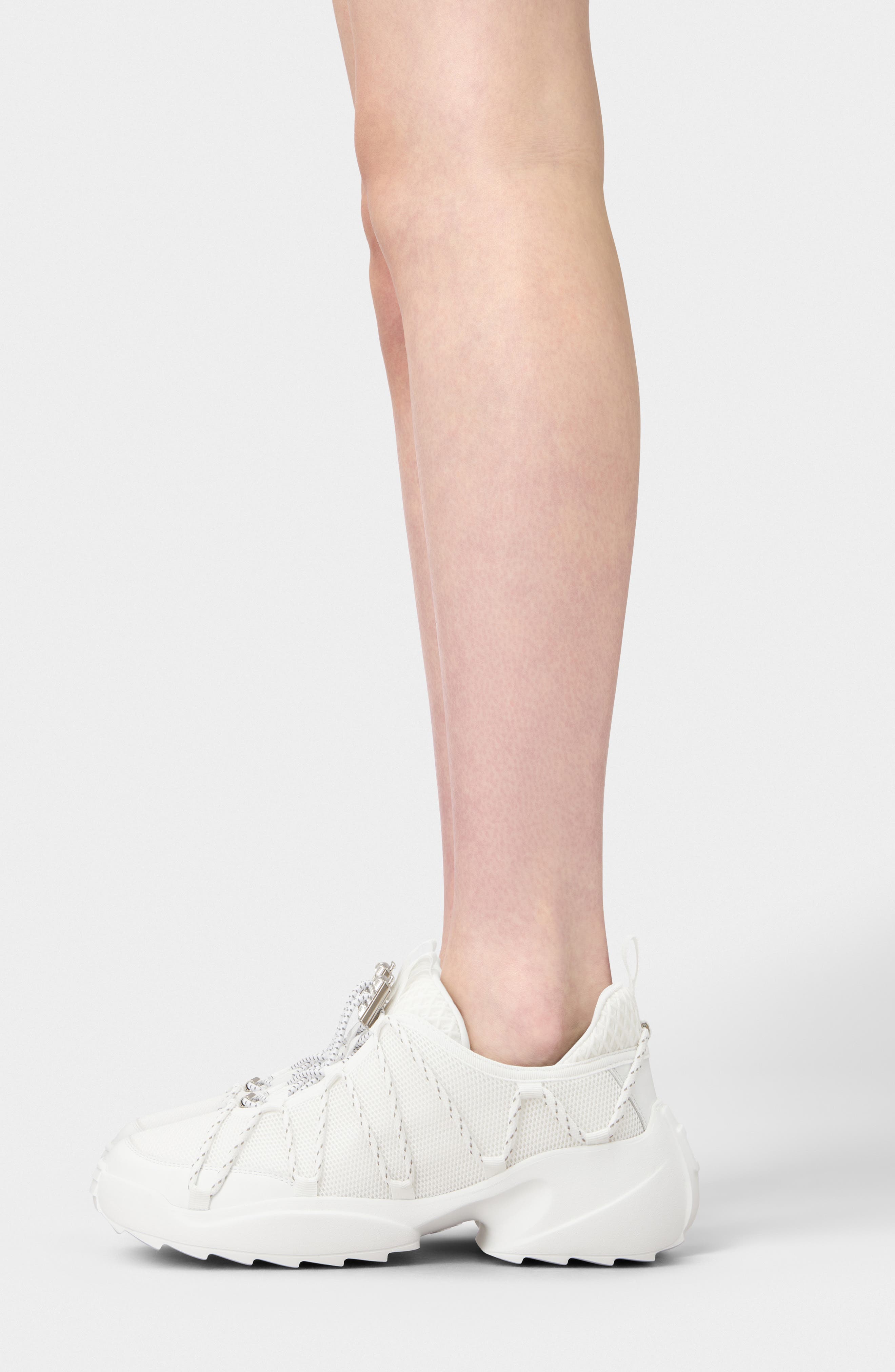 Roger Vivier Viv' Zag Sneaker, Alternate, color, Bianco