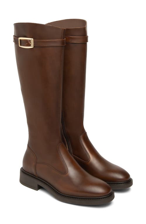 Nerogiardini Buckle Riding Boot In Brown