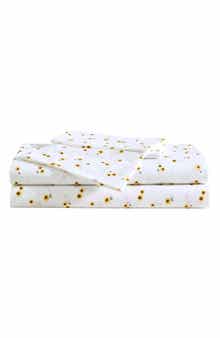Eddie Bauer Sunflower 200 Thread Count Cotton Percale Queen Sheet Set
