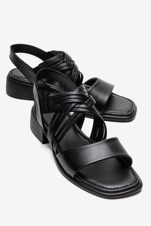Livello Leather Multi Strap Sandal