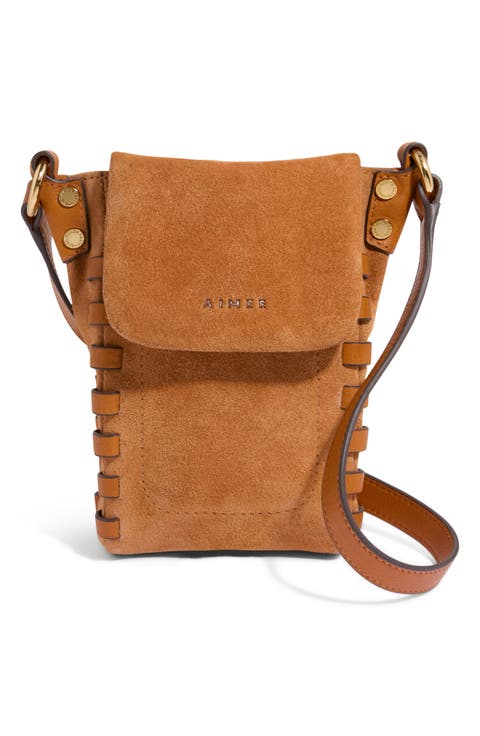 Zen Suede Phone Crossbody Bag
