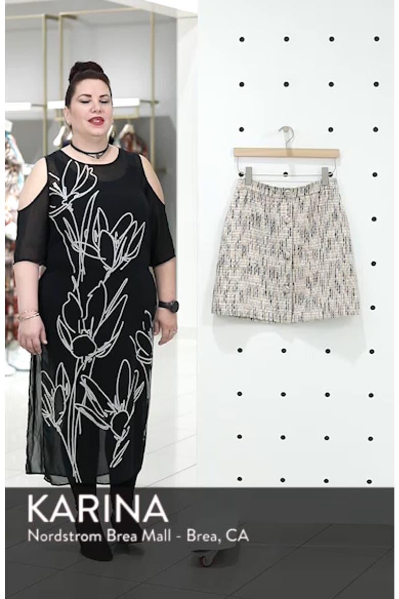 Paige Tweed A-Line Skirt video
