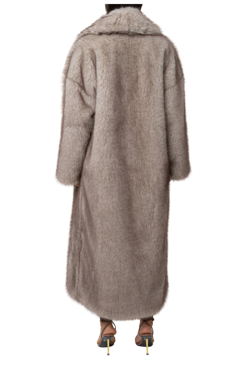 JLUXLABEL Aspen Days Faux Fur Coat, Alternate, color, Ivory/Brown
