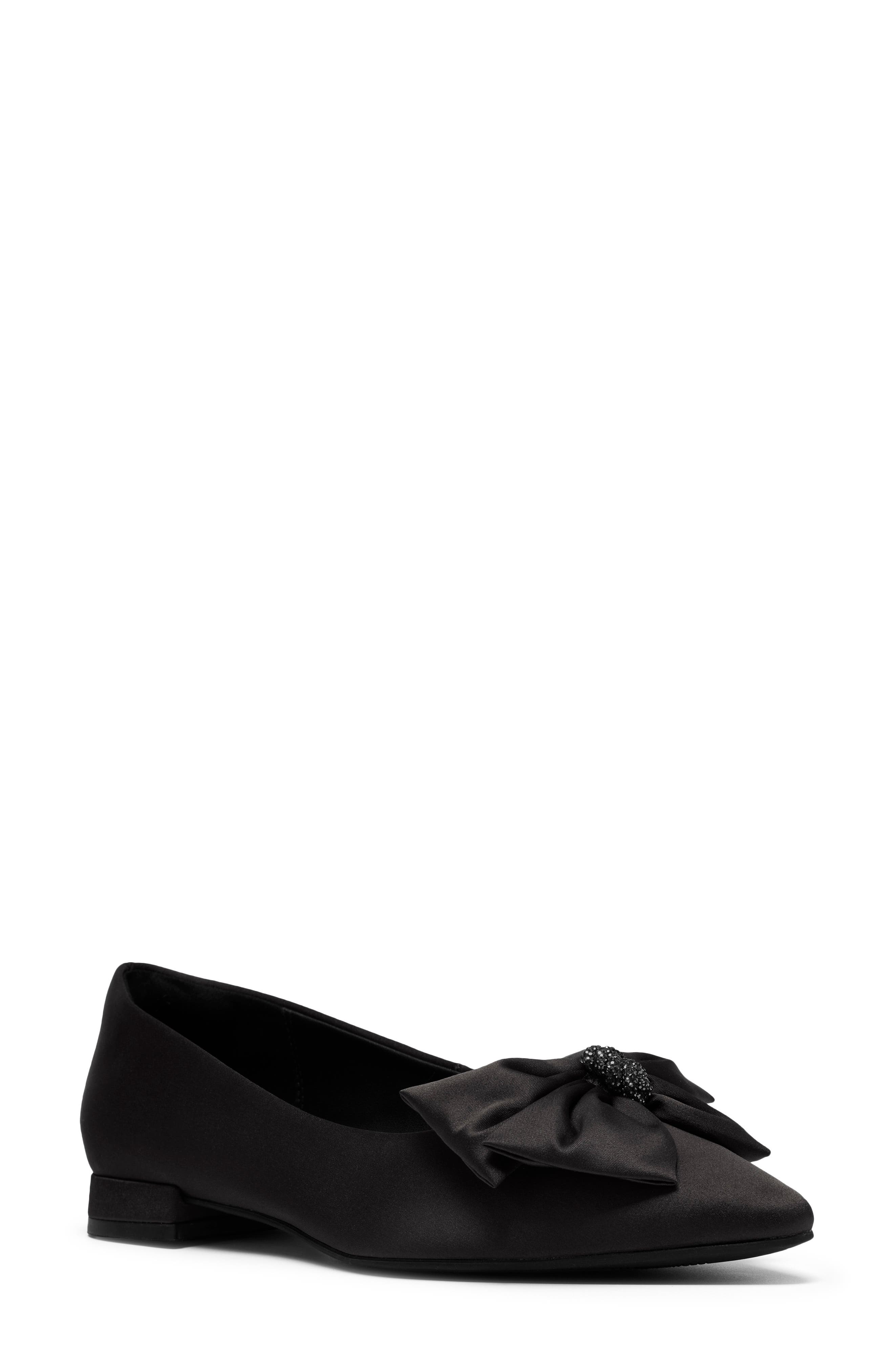 Sensa15 Bella Pointed Toe Flat, Main, color, BLACK