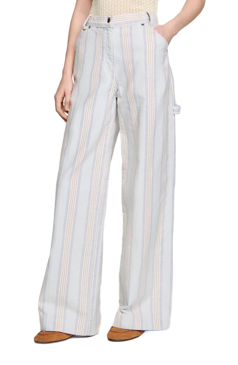 SANDRO Striped jeans, Main, color,