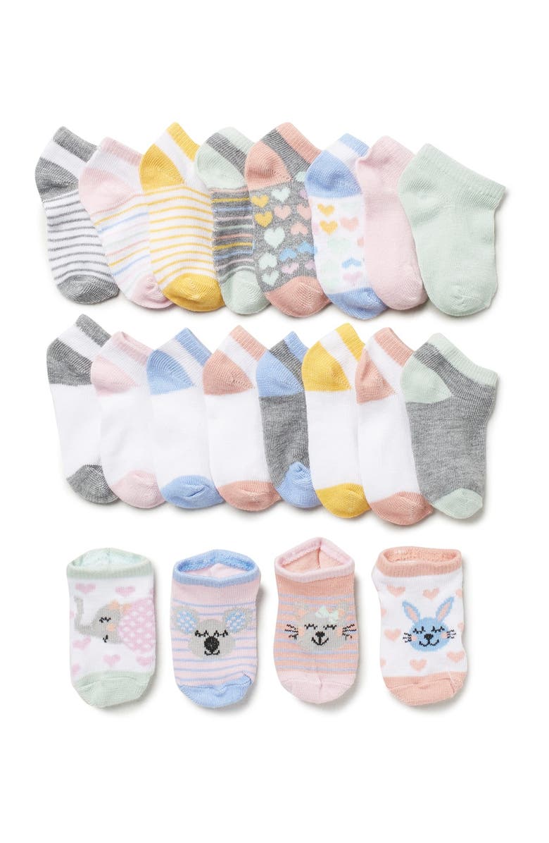 Capelli New York Cute Critters Low Socks - Pack of 20, Main, color,
