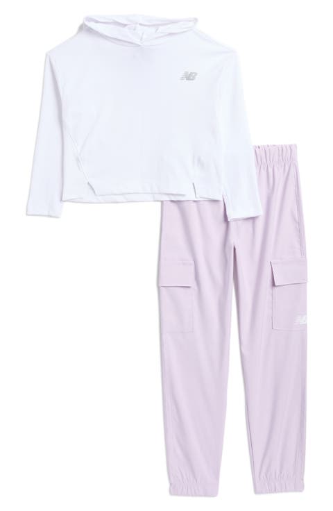 Kids' Long Sleeve Hooded T-Shirt & Cargo Pants Set (Big Kid)