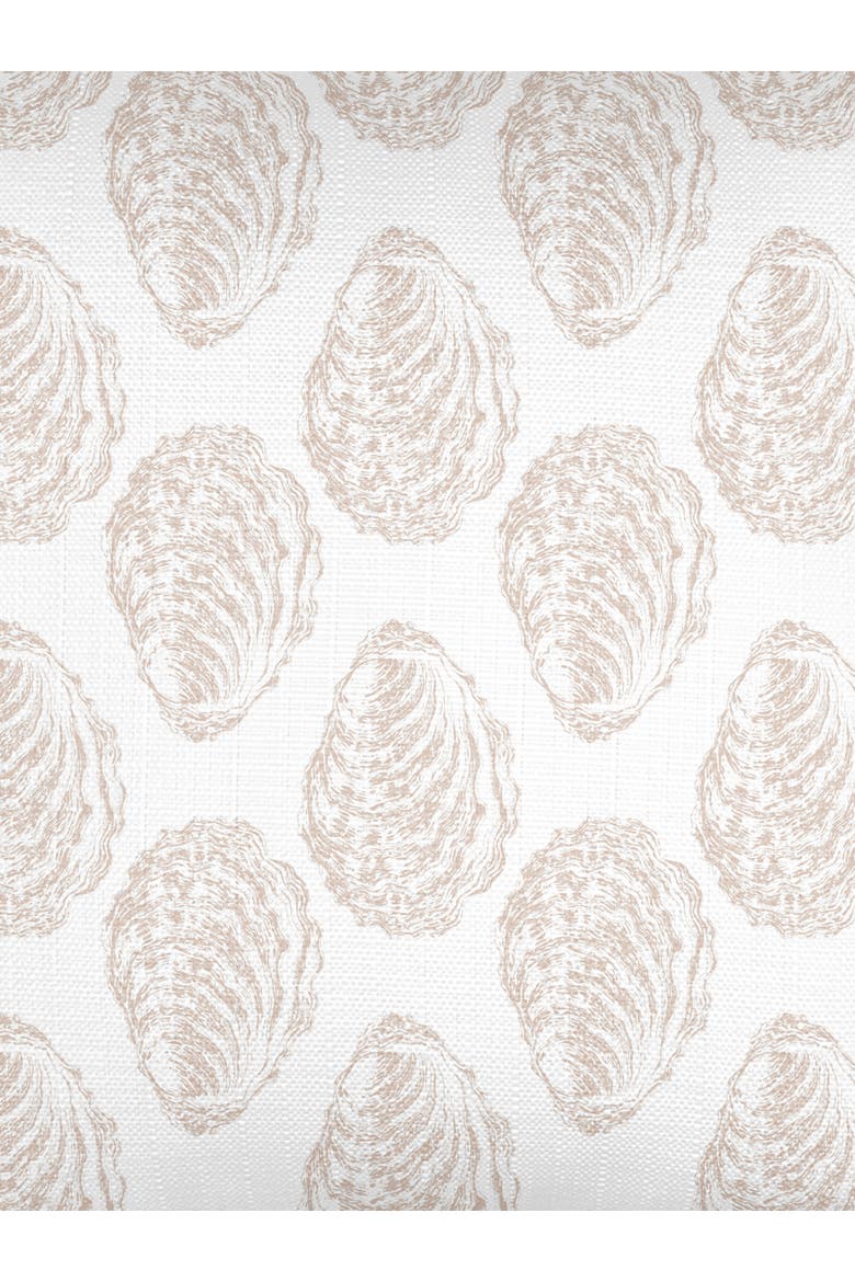 Drifted Oyster Linen Pillow with Down Insert, Alternate, color, Natural Beige
