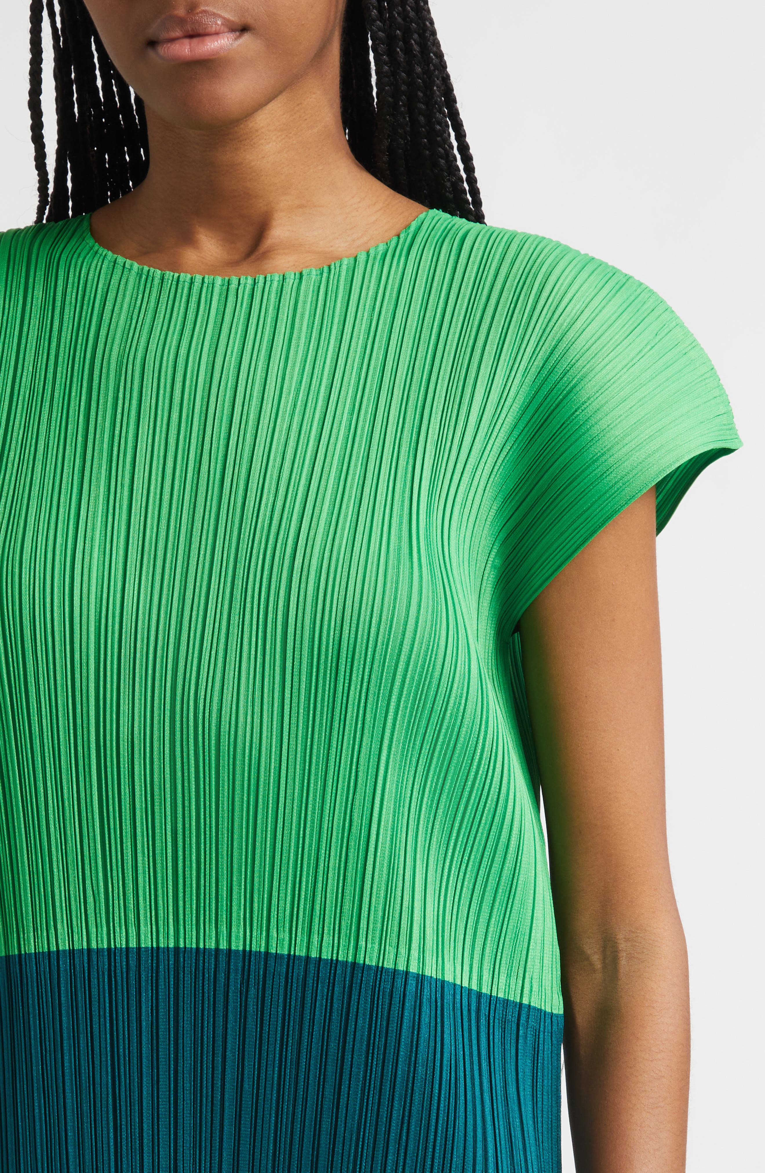 Swing Colorblock Pleated Convertible Midi Dress (Women) | Nordstrom