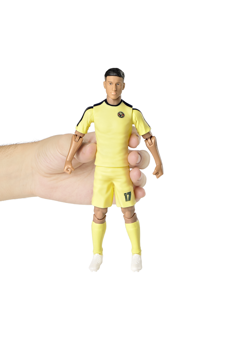 Sockers Club América Alejandro Zendejas 8" Soccer Action Figure, Alternate, color, Yellow