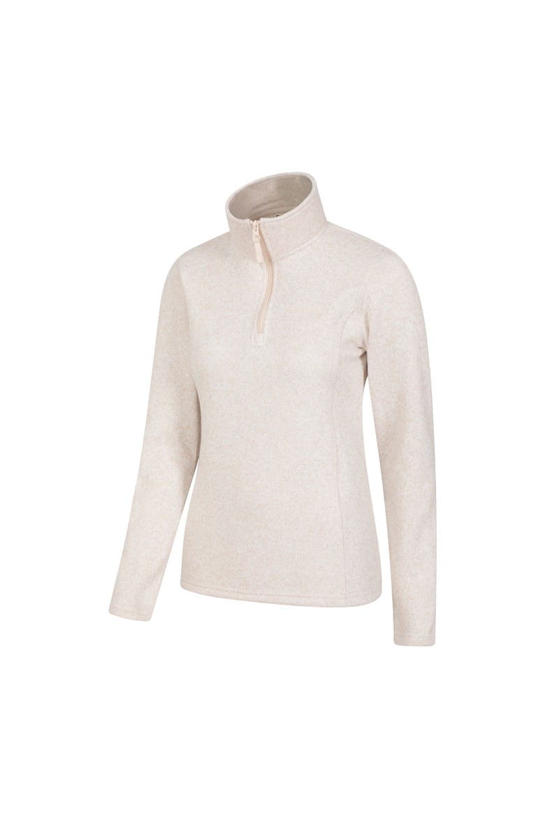Idris Half Zip Fleece Top, Alternate, color, Beige
