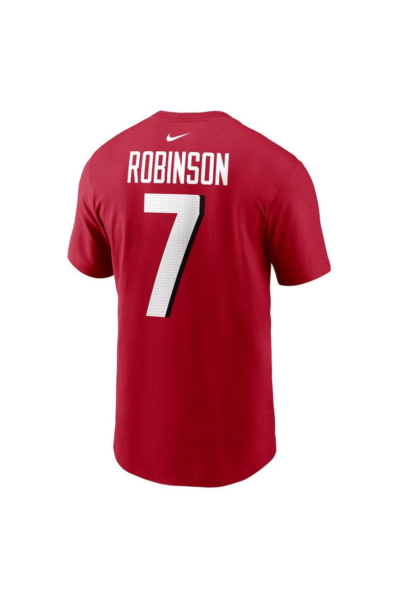 Men's Nike Bijan Robinson Red Atlanta Falcons Player Name & Number T-Shirt, Alternate, color, Red