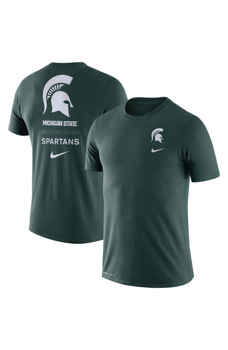 Nike Men's Nike Green Michigan State Spartans DNA Logo Performance T-Shirt, Main, color,
