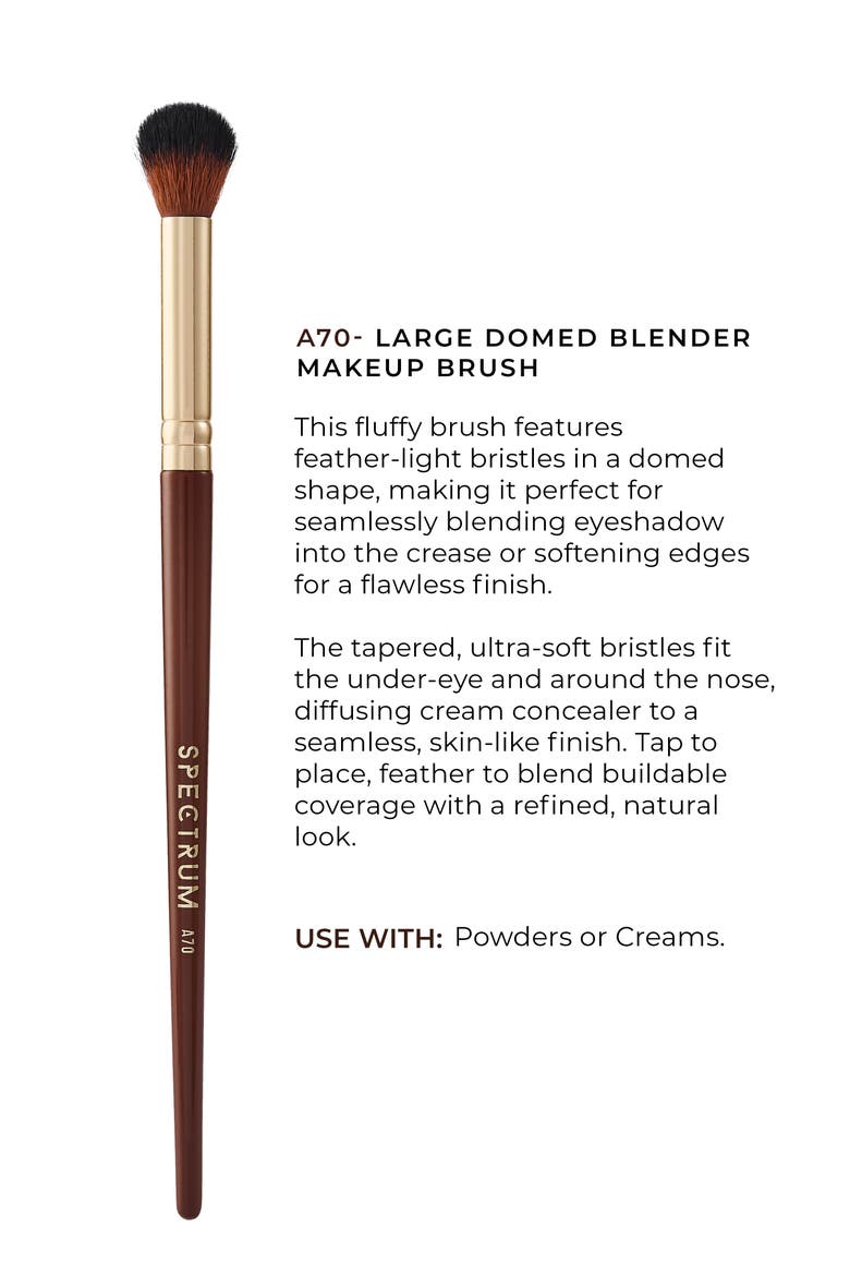 Pantherine Large Domed Blender Brush, Alternate, color, BROWN