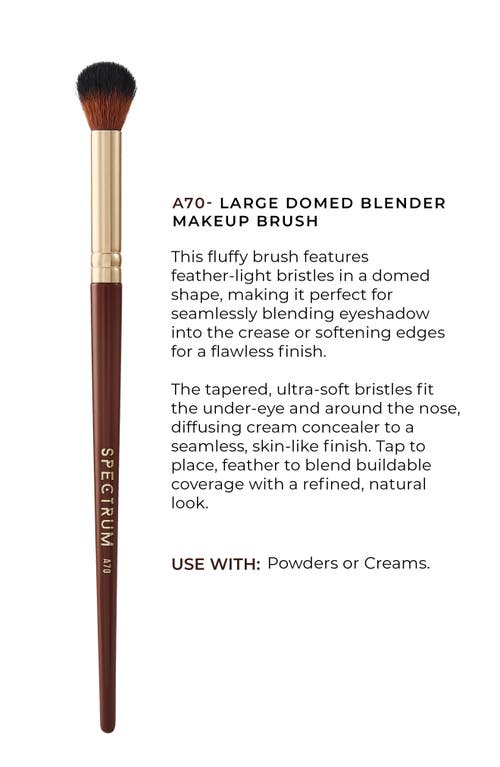Spectrum Pantherine Large Domed Blender Brush In Brown