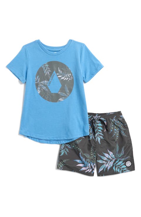 Kids' Rashguard Top & Swim Shorts Set (Toddler & Little Kid)