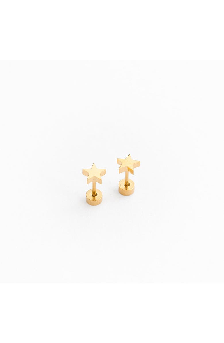 Pip Pop Star Stud Earrings, Main, color, Gold