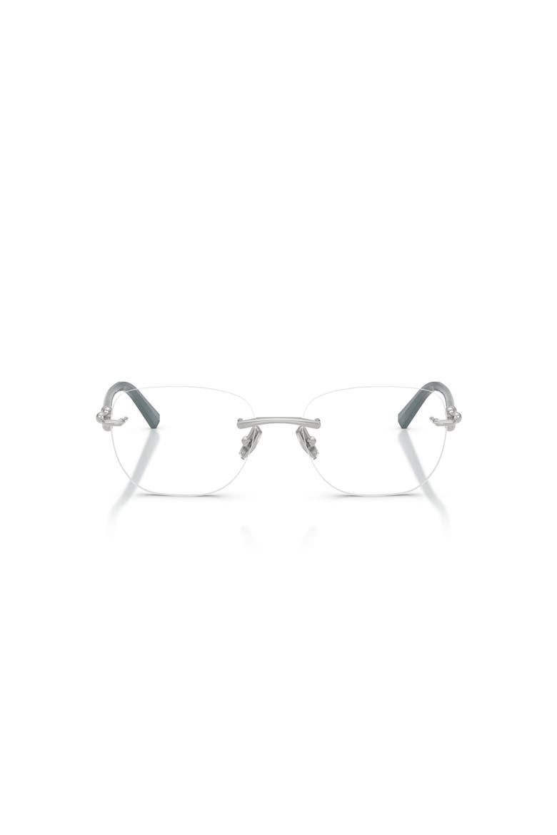 54mm Square optical glasses, Alternate, color, Silver