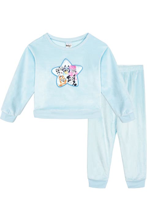 Velour Sweatshirt and Pants Set