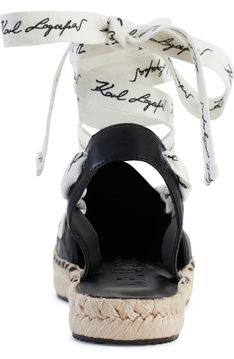 KARL LAGERFELD PARIS Mariko Ankle Strap Platform Espadrille, Alternate, color,