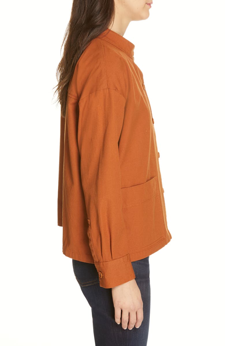 Eileen Fisher Organic Cotton Jacket, Alternate, color, 