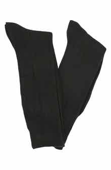LORENZO UOMO Wide Ribbed Cashmere Blend Knit Dress Socks - Pack of 2