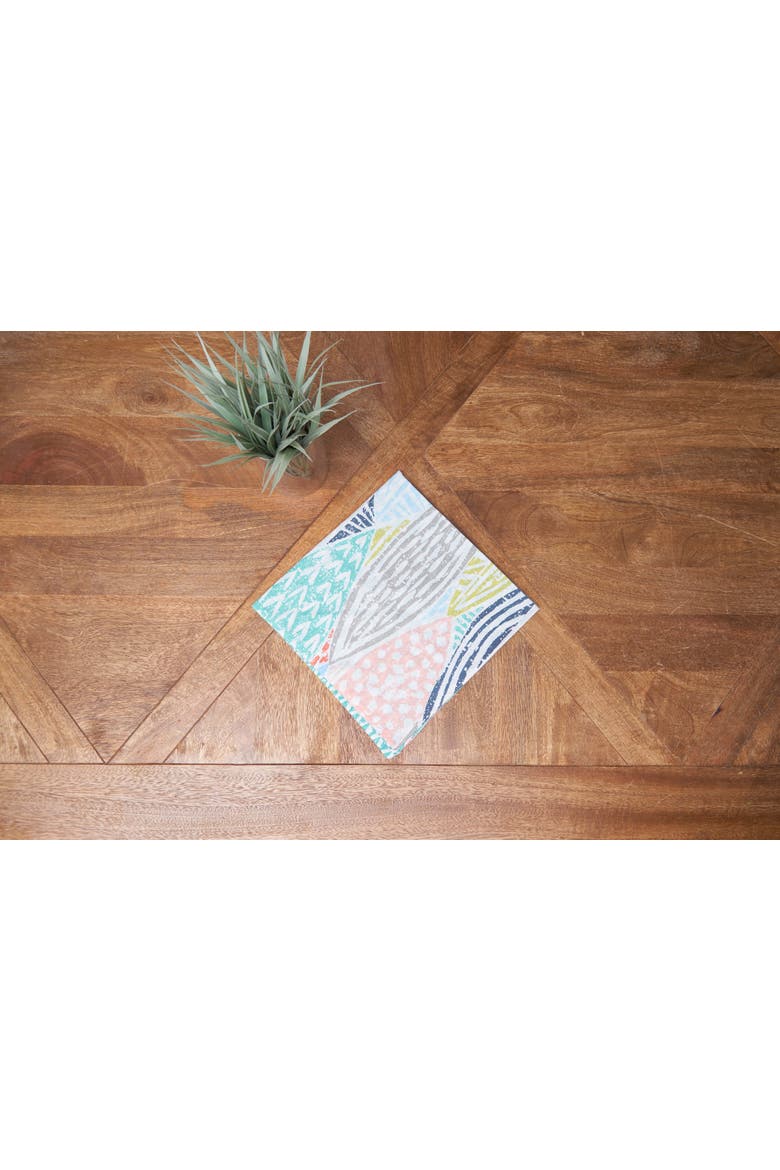 Surfside Sound Cotton Napkins Set of 6 - Nautical Beach, Alternate, color, Blue
