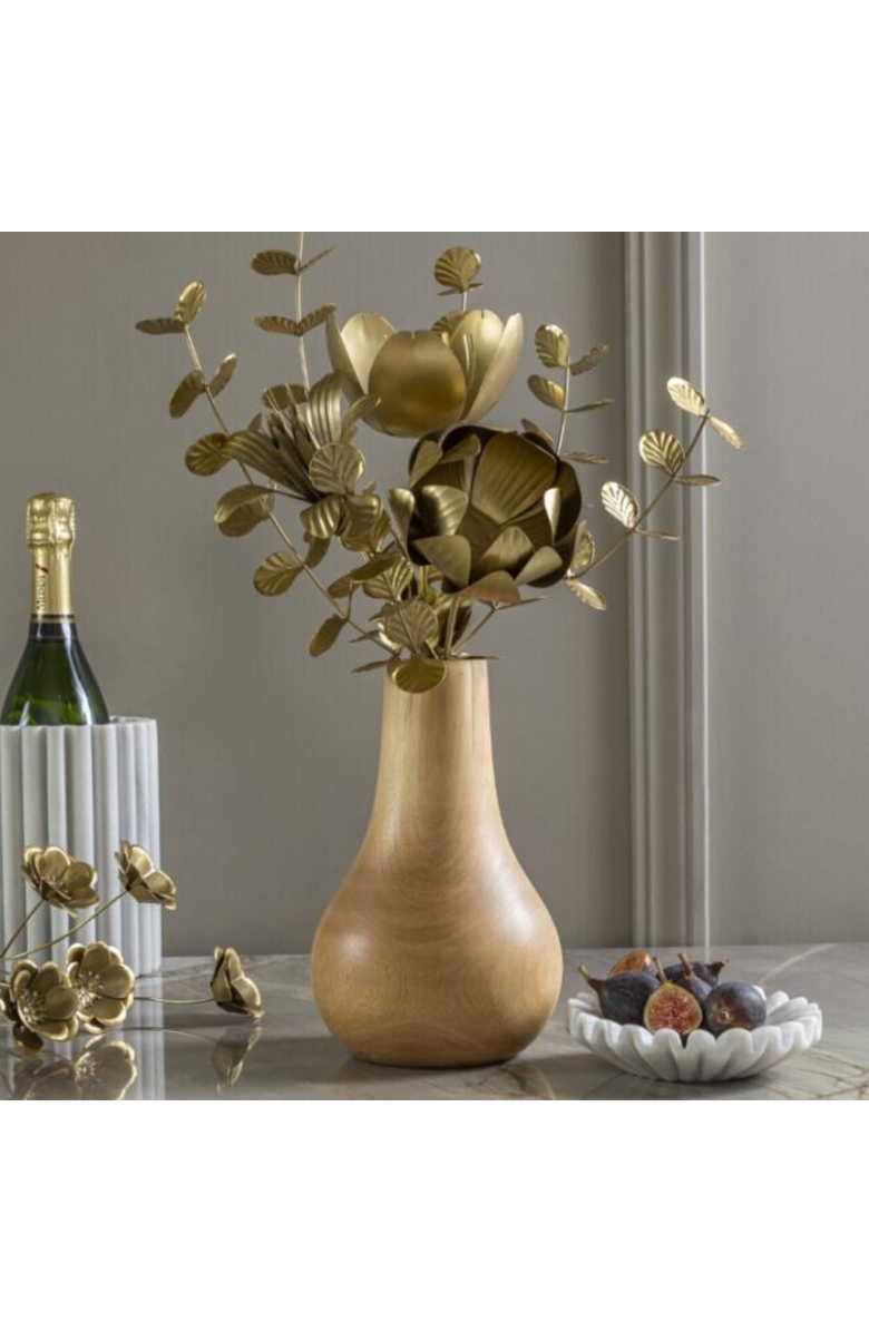 Be Home Mango Wood Bulb Vase, Alternate, color, Mango