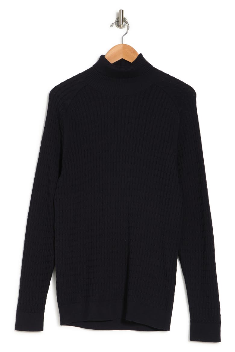 Carlos Roll Neck Sweater, Alternate, color, SKY CAPTAIN