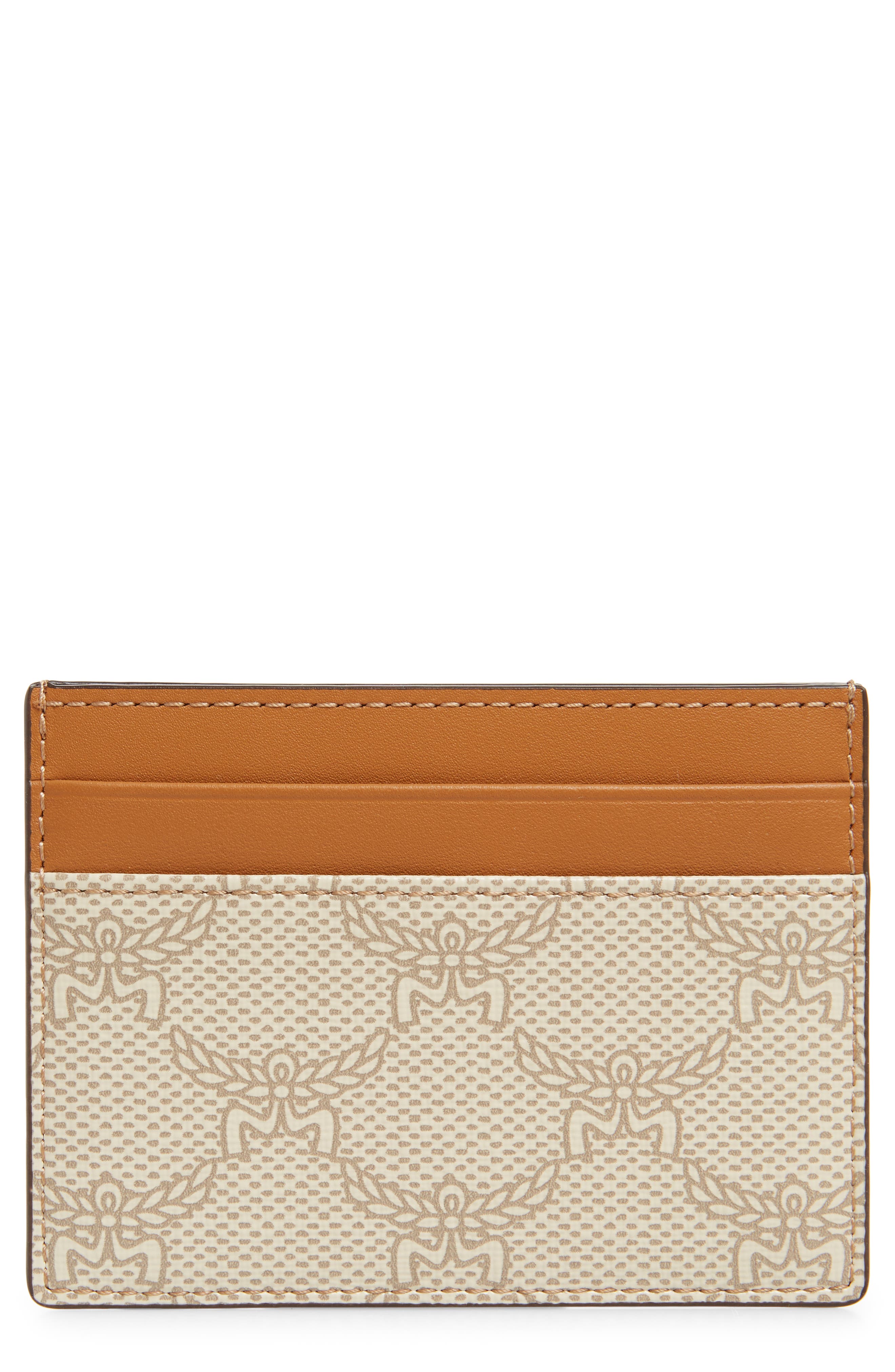 MCM Small Himmel Lauretos Coated Canvas Card Case