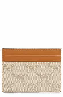 MCM Small Himmel Lauretos Coated Canvas Card Case