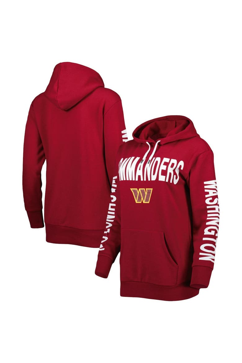 Women's G-III 4Her by Carl Banks Burgundy Washington Commanders Extra Point Pullover Hoodie, Main, color, Burgundy