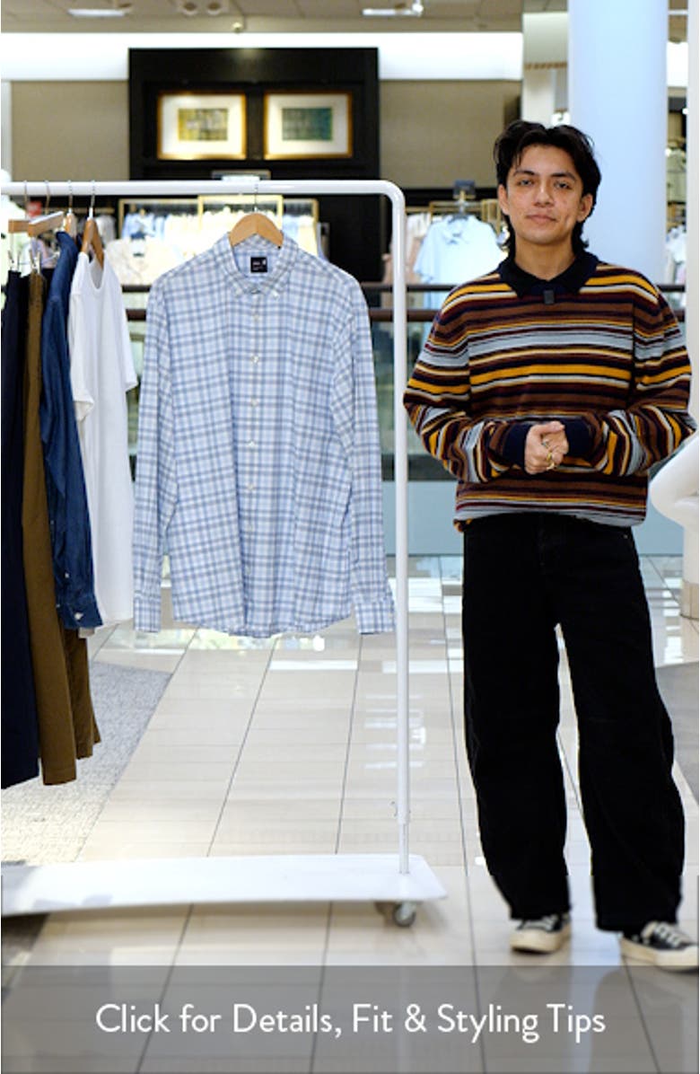 Madden Check Stretch Button-Down Shirt, sales video thumbnail