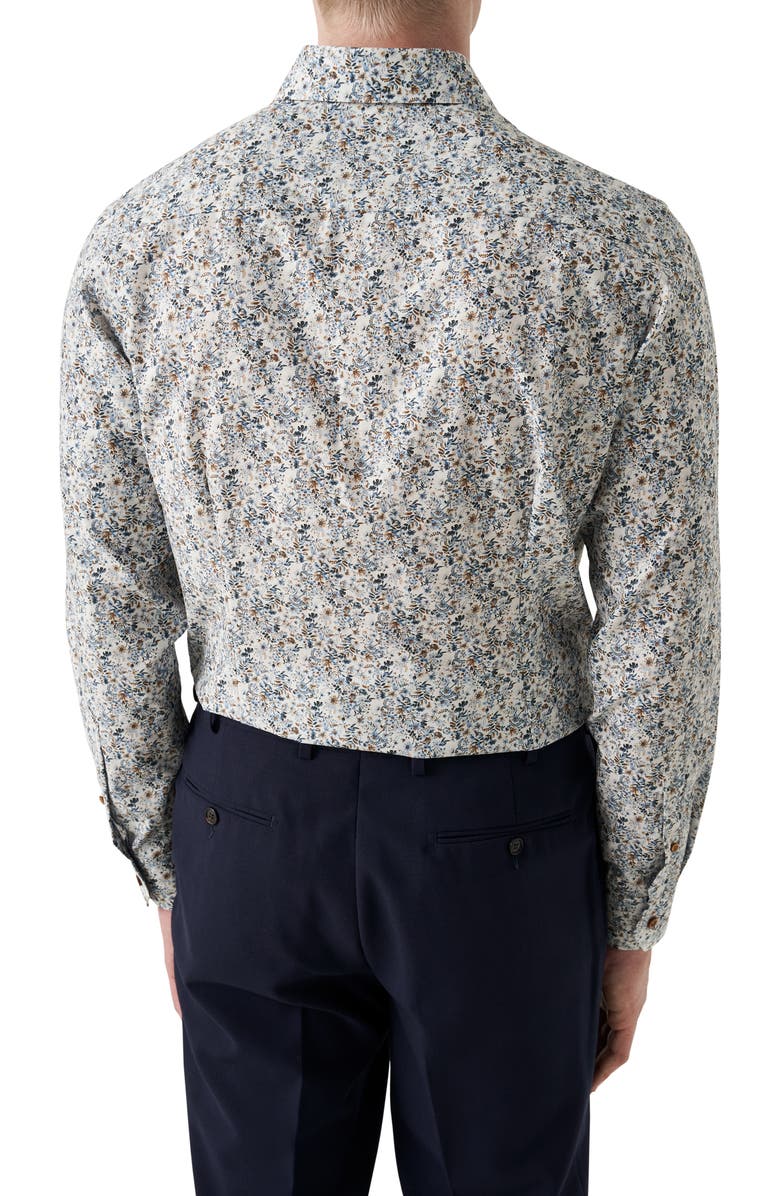Eton Contemporary Fit Floral Print Shirt, Alternate, color, 