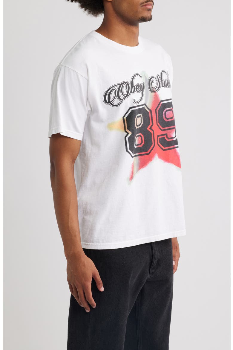 Varsity Star Graphic T-shirt, Alternate, color, WHITE