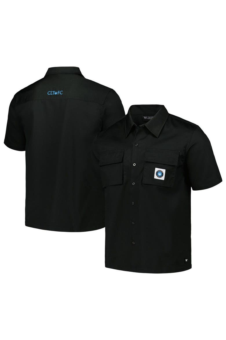 Men's The Wild Collective Black Charlotte FC Utility Button-Up Shirt, Main, color, Black