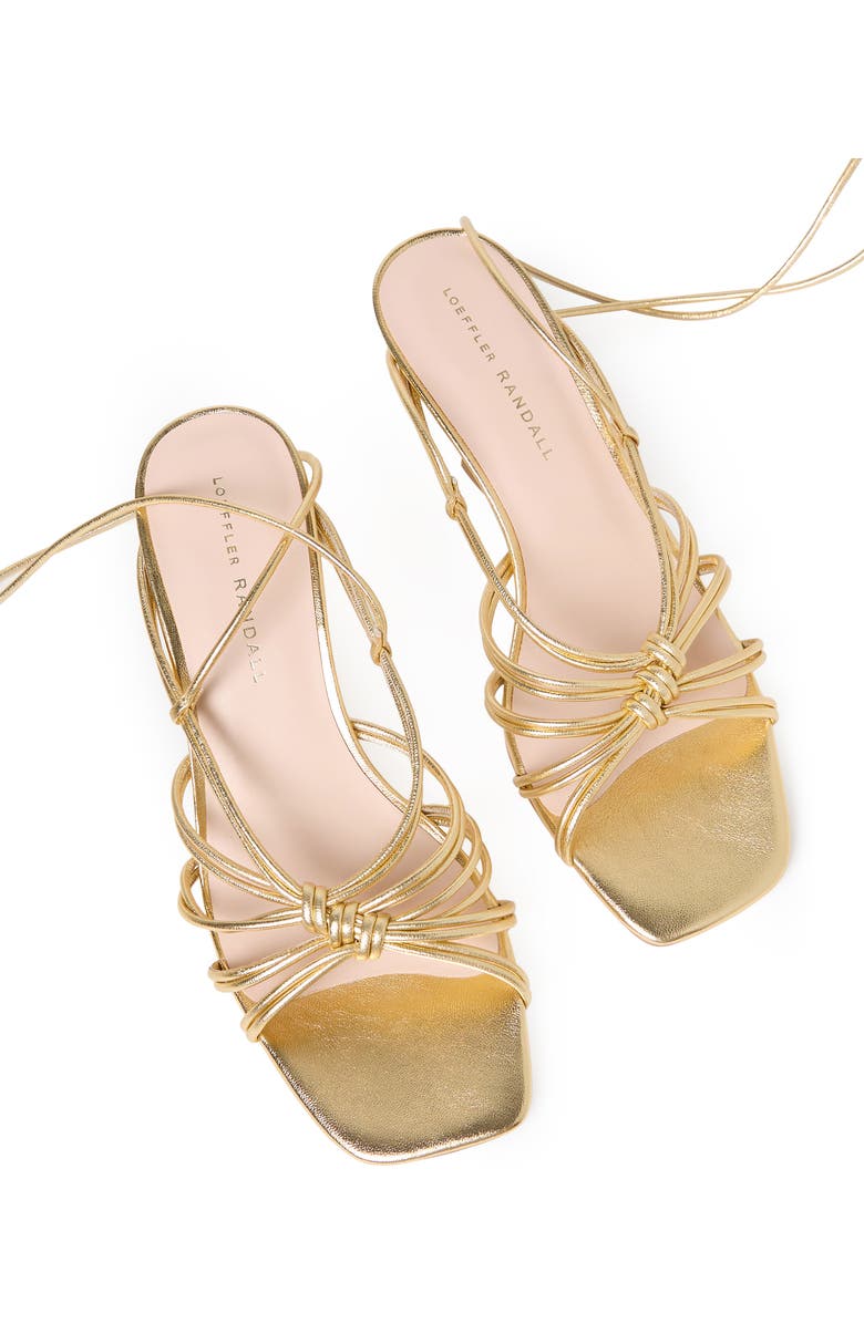 Loeffler Randall <p>Vivienne Lace Up Sandal (Women) </p>, Alternate, color, Gold