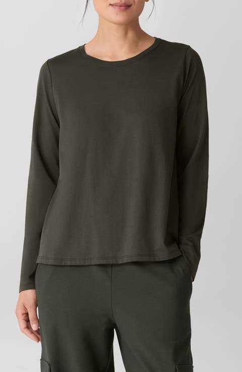 Organic Cotton Long Sleeve T-Shirt (Regular & Petite)