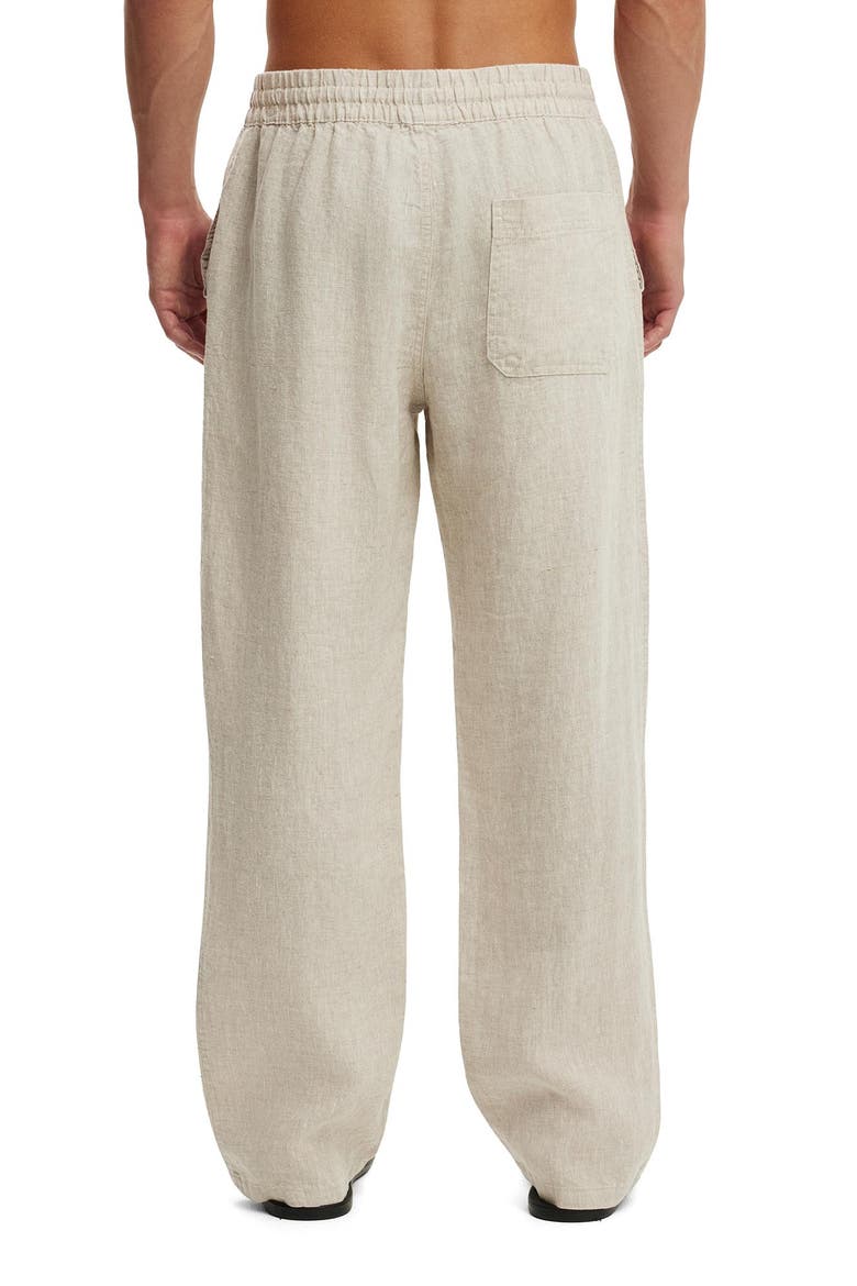 Men's Baggy Linen Pant, Alternate, color, Oatmeal