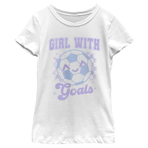 Girl's Lost Gods Cute Girl with Goals  Graphic T-Shirt