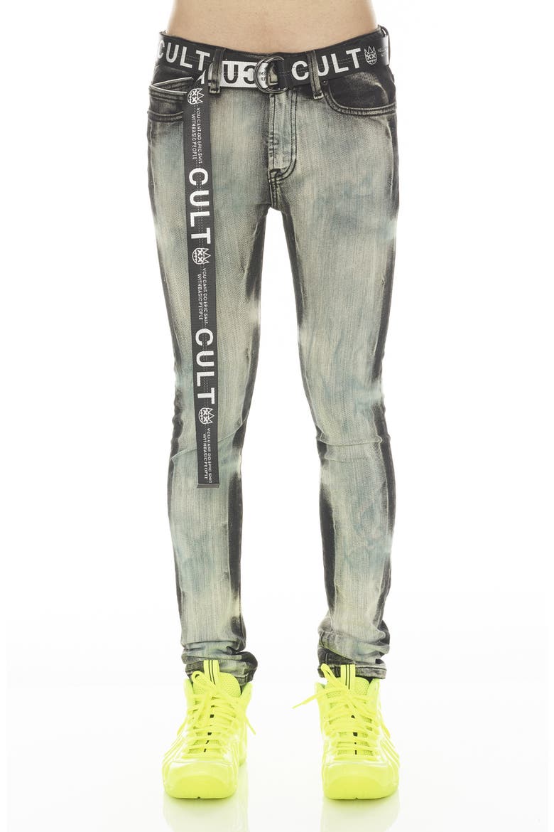 Punk Super Stretch Skinny Jeans, Main, color, GLAZED
