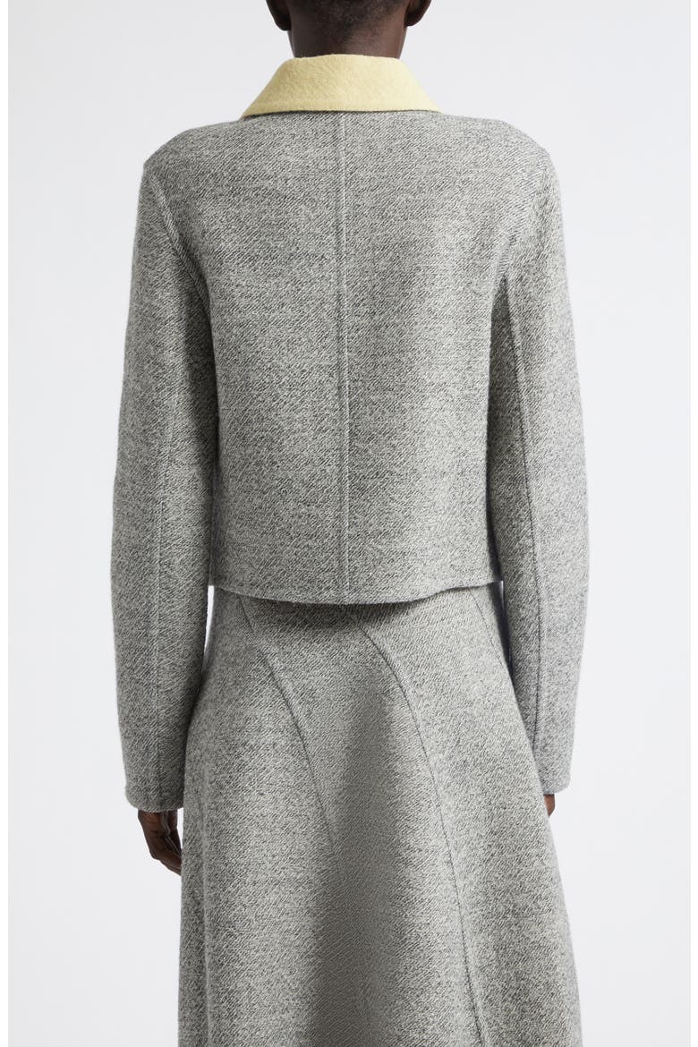 Gaelle Double Face Wool Blend Tweed Jacket, Alternate, color, ECRU/ TAHINI MULTI